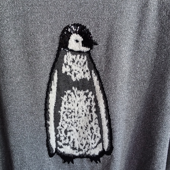 Style & Co. Women's Long Sleeve Penguin knit - Picture 5 of 7